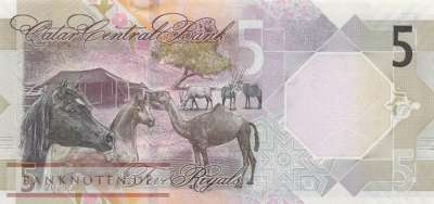 Qatar - 5  Riyals (#033c_UNC)