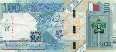 Katar - 100  Riyals - Ersatzbanknote (#036aR_VF)