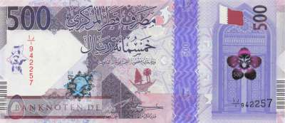 Katar - 500  Riyals - Ersatzbanknote (#038bR_UNC)