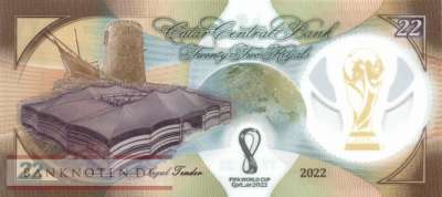 Qatar - 22  Riyals - FIFA WC 2022 (#039_UNC)