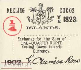 Keeling Kokosinseln - 1/4  Rupee (#S124_UNC)