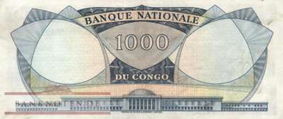 Kongo, Demokratische Republik - 1.000  Francs (#008a-6112_VF)