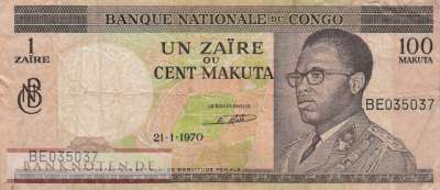 Kongo, Demokratische Republik - 1  Zaire (#012a-7001_F)