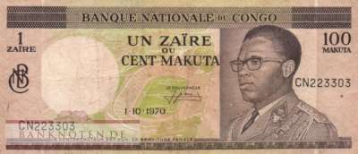 Congo, Democratic Republic - 1  Zaire (#012b-7010_F)