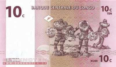Congo, Democratic Republic - 10  Centimes (#082a_UNC)