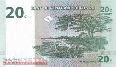 Kongo, Demokratische Republik - 20  Centimes (#083a_UNC)