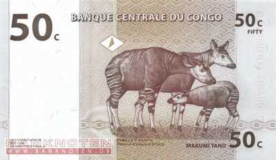 Kongo, Demokratische Republik - 50  Centimes (#084a_UNC)