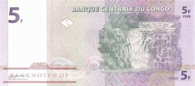 Kongo, Demokratische Republik - 5  Francs (#086_A_UNC)