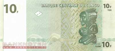 Kongo, Demokratische Republik - 10  Francs (#087a_UNC)