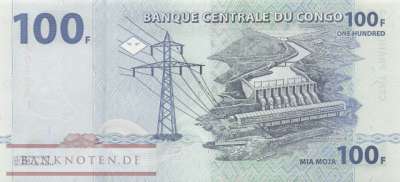 Congo, Democratic Republic - 100  Francs (#092-1_UNC)