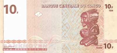 Congo, Democratic Republic - 10  Francs (#093A_UNC)