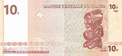 Kongo, Demokratische Republik - 10  Francs (#093A_UNC)