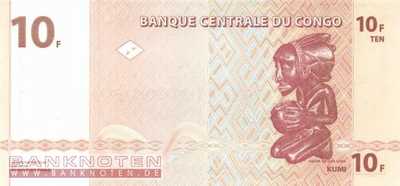 Congo, Democratic Republic - 10  Francs (#093_UNC)