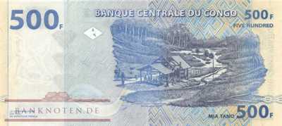 Congo, Democratic Republic - 500  Francs (#096_B_UNC)