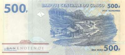 Kongo, Demokratische Republik - 500  Francs (#096a-1_UNC)