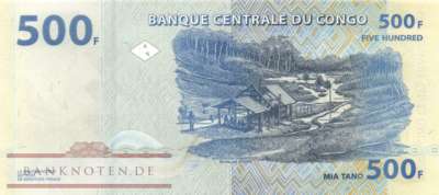 Kongo, Demokratische Republik - 500  Francs (#096d_UNC)