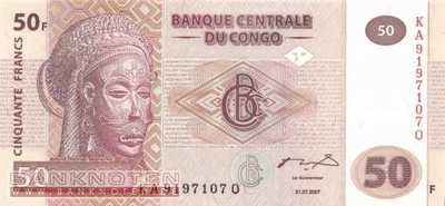 Kongo, Demokratische Republik - 50  Francs (#097a-1_UNC)
