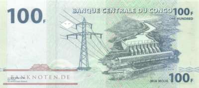 Congo, Democratic Republic - 100  Francs (#098c_UNC)
