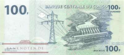 Kongo, Demokratische Republik - 100  Francs (#098c_UNC)