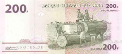 Kongo, Demokratische Republik - 200  Francs (#099_B_UNC)