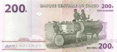 Kongo, Demokratische Republik - 200  Francs (#099b_UNC)