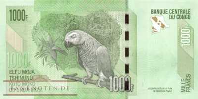 Kongo, Demokratische Republik - 1.000  Francs (#101a_UNC)