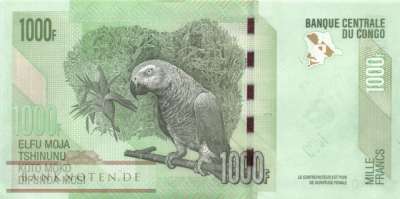 Congo, Democratic Republic - 1.000  Francs (#101d_UNC)