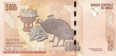 Congo, Democratic Republic - 5.000  Francs (#102a_UNC)