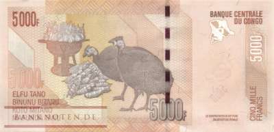 Kongo, Demokratische Republik - 5.000  Francs (#102c_UNC)