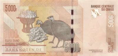 Kongo, Demokratische Republik - 5.000  Francs (#102d_UNC)
