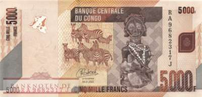 Kongo, Demokratische Republik - 5.000  Francs (#102d_UNC)