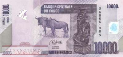 Congo, Democratic Republic - 10.000  Francs (#103d_UNC)