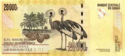 Kongo, Demokratische Republik - 20.000  Francs (#104b_UNC)