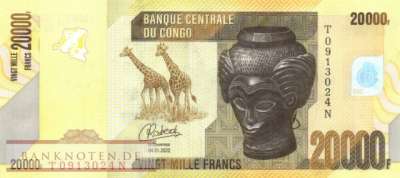 Kongo, Demokratische Republik - 20.000  Francs (#104d_UNC)