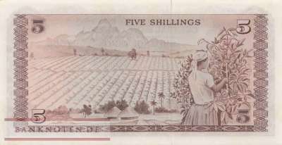 Kenia - 5  Shillings (#006d_UNC)