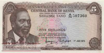 Kenia - 5  Shillings (#006d_UNC)