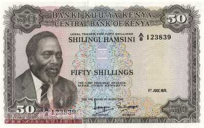 Kenya - 50  Shillings (#009b_UNC)