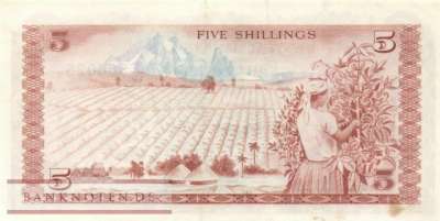 Kenya - 5  Shillings (#011b_VF)