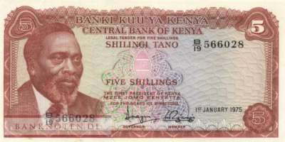 Kenya - 5  Shillings (#011b_VF)