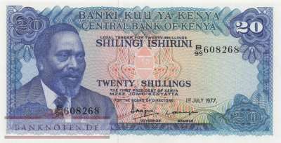 Kenya - 20  Shillings (#013d_UNC)