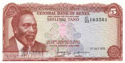 Kenya - 5  Shillings (#015_UNC)