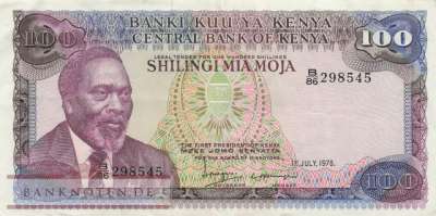 Kenia - 100  Shillings (#018_VF)