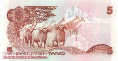 Kenya - 5  Shillings (#019b_UNC)