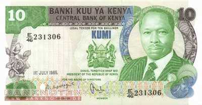 Kenia - 10  Shillings (#020d_UNC)