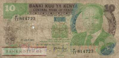 Kenya - 10  Shillings (#020f_G)