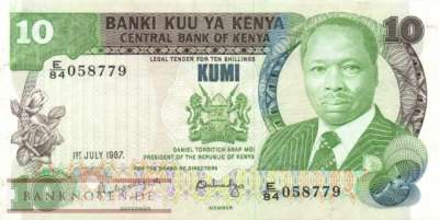 Kenya - 10  Shillings (#020f_VF)