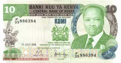 Kenya - 10  Shillings (#020g_UNC)