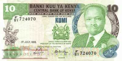 Kenia - 10  Shillings (#020g_VF)