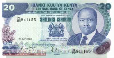 Kenya - 20  Shillings (#021c_XF)