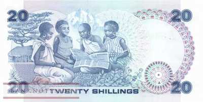 Kenia - 20  Shillings (#021f_UNC)